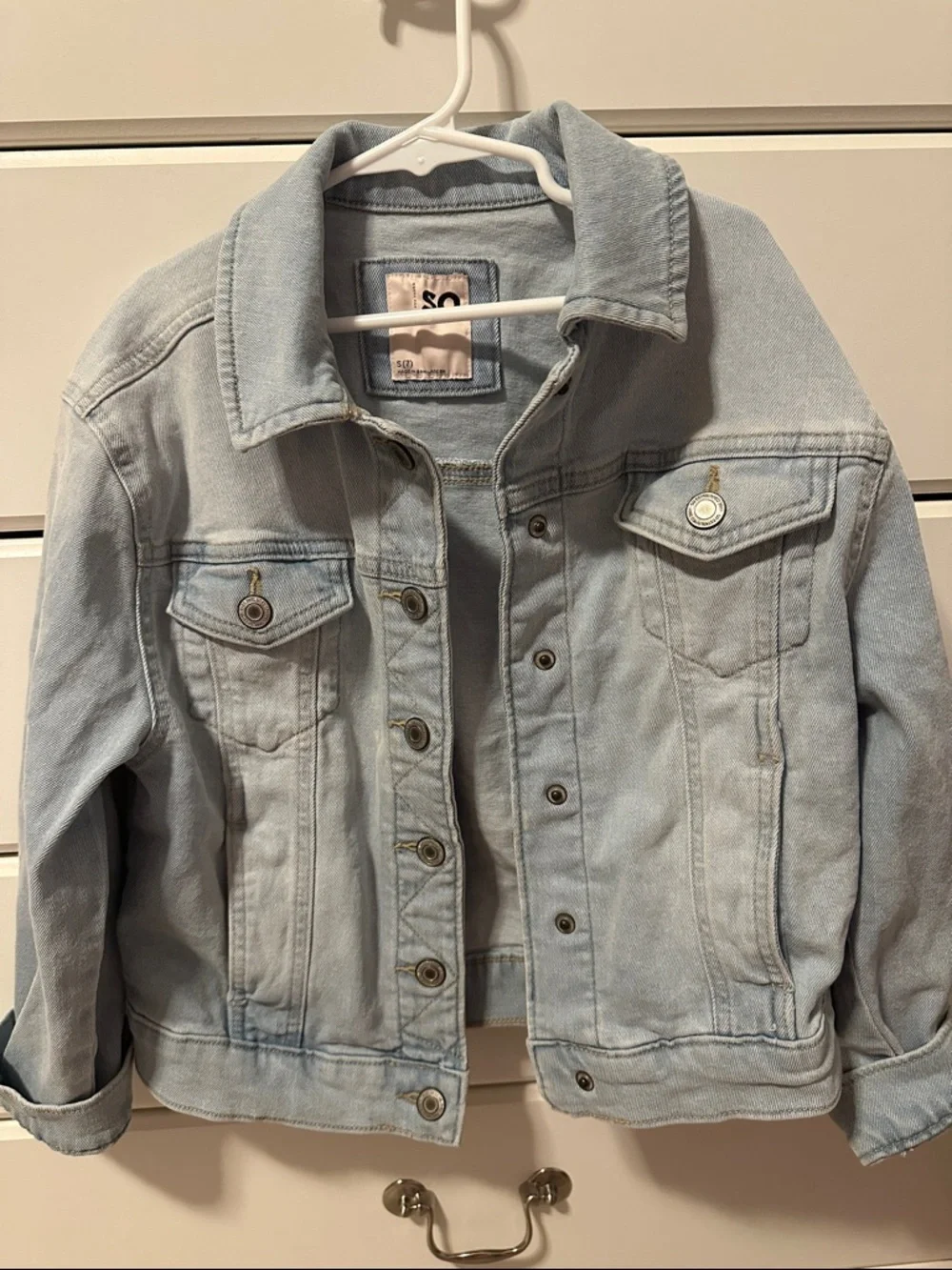 SO Light Blue Jean Jacket - Girl’s Denim Trucker - Picture 3 of 4